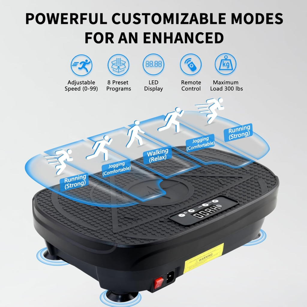 Amazon Homesy Vibration Plate Exercise Machine, Vibrating Plate for Lymphatic Drainage, Full Body Shake Platform Board for Home Fitness and Fat Burning, Sport Gym Equipment for Women Men - Honest Review and Buying Guide