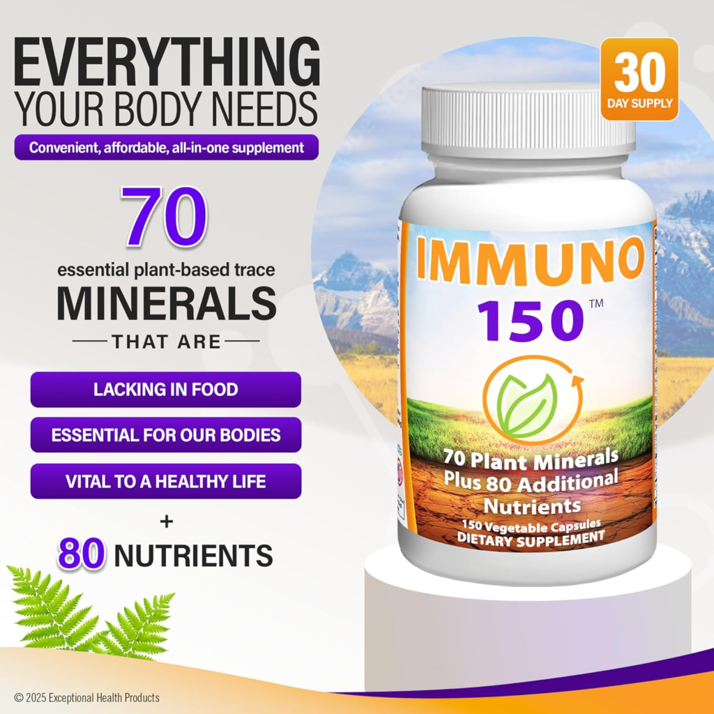 Amazon Immuno 150, Immune Support Supplement, Packed with 70 Plant Minerals, 13 Essential Vitamins and 68 Additional Nutrients-150 Vegetable Capsules- Immune Boost for All Age Groups - Reviews and Buying Guide
