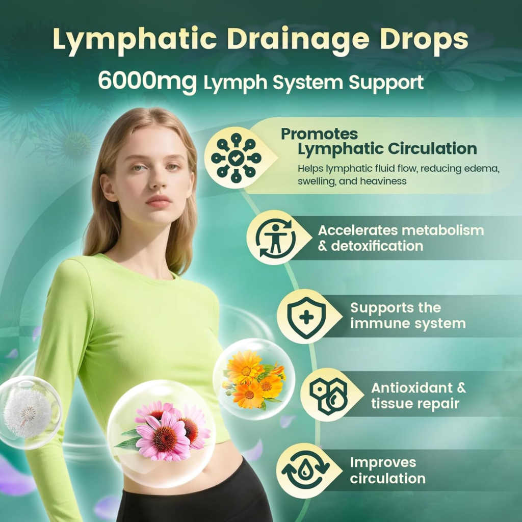 Amazon 21-in-1 Lymphatic Drainage Drops for Liposomal, Immune & Lymph System Support Supplement for Women & Men with Echinacea, Dandelion, Burdock, Bromelain, Calendula, Turmeric & More, 2 FL OZ - Honest Review and Buying Guide