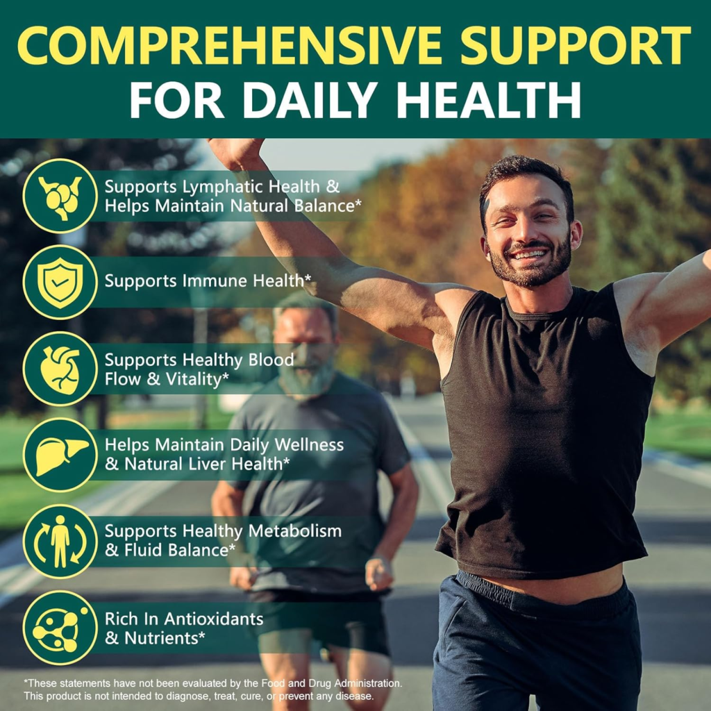 Amazon Lymphatic Drainage Supplements, 4275mg Herbal Blend for Immune and Fluid Health for Men Women,with Dandelion, Burdock Root, Echinacea, Turmeric, 60 Softgels for Lymph System Balance - Reviews and Buying Guide