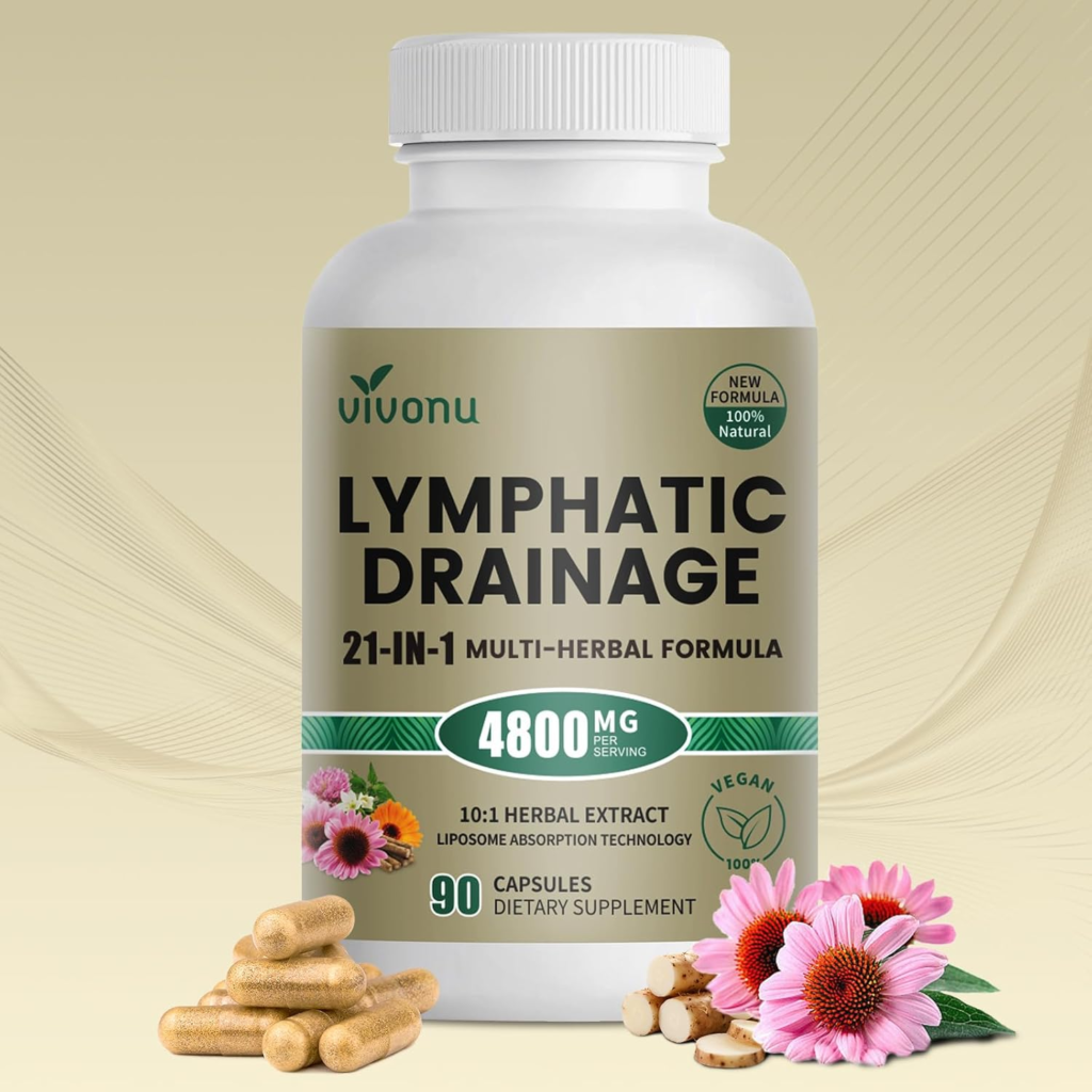 Amazon 21-in-1 Liposome Lymphatic Drainage Supplements, 45 Day Supply, 4800mg Immune & Lymph System Support, 10:1 Concentrated Technology, Echinacea, Dandelion, Burdock, Bromelain, Calendula, 90 Capsules - Reviews and Buying Guide