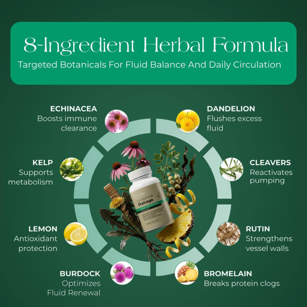 Amazon Lymphatic Drainage Supplement - Lymphatic Drainage Capsules with Dandelion, Burdock, Cleavers & Echinacea, Supports Bloating, Fluid Balance & Daily Lymphatic Wellness - 60 Capsules - Reviews and Buying Guide